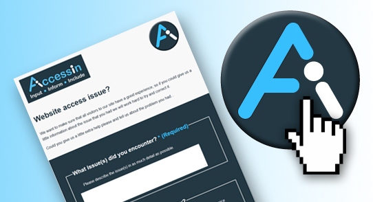 DAC accessin input form and logos.